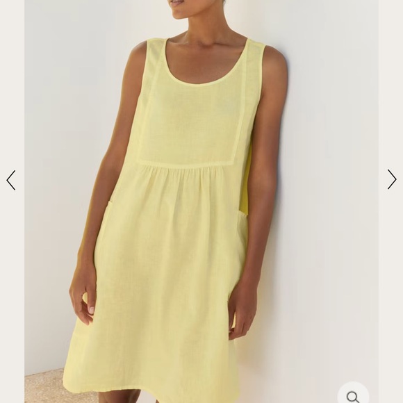 Poetry Light Yellow Sleeveless Top - Picture 1 of 6